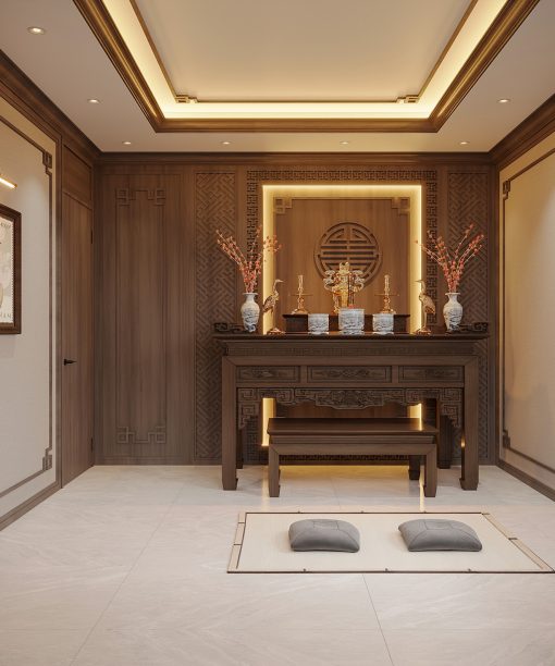 Phòng thờ thiết kế hiện đại