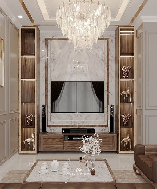 Nội thất nhà phố tân cổ điển