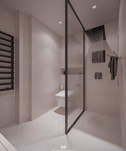 Nội thất phòng tắm đơn giản