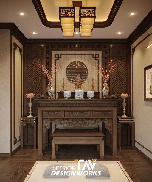 Phòng thờ biệt thự